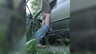 Dogging Wife Fuck with Stranger, Car Fuck