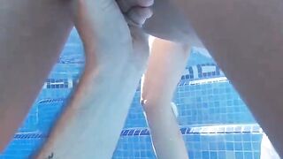 Fucking Irene Amateur by the pool