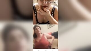 Flashing boobs, sexy ass bikini live on facebook, Romanian