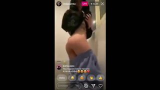 INSTASAMKA SHOW HER PUSSY AND ASS IN INSTAGRAM LIVE