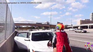 Gibby The Clown Fucks Juicy Tee On Atlanta’s Most Popular Highway