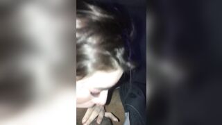 White Girl with Green Eyes Sucks Brown Dick