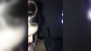 White Girl with Green Eyes Sucks Brown Dick