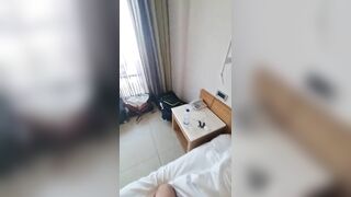 Fucking my blond wife, holiday in Crete Hotel, orgasm