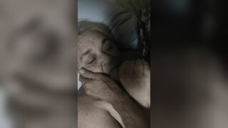 Granny double orgasm with stranger