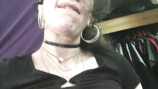 Sexy MILF Strips and Plays with her Pussy