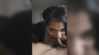 Ebony sucking Dick (second nut tonight)