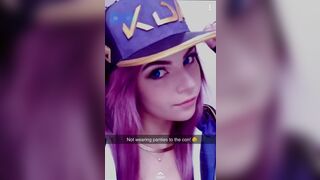 Snapchat Akali Cosplay