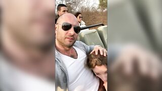 PUBLIC BLOWJOB IN SAFARI-I suck his cock,he cum and i swallow all his sperm