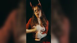 Sexy demon jerks you off on Halloween (teaser video Onlyfans)