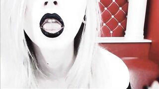 Goth Blonde Masturbates