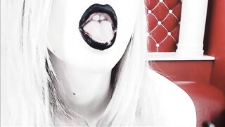 Goth Blonde Masturbates