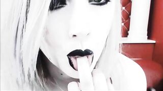 Goth Blonde Masturbates