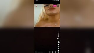 Anto Pane Show her Boobs on Instagram Live