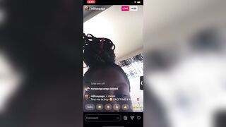 Slim Thick Ebony Teen | Instagram Live Thot