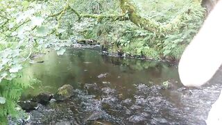 Boobs on the riverbank