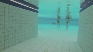 Teens have Fun under Water