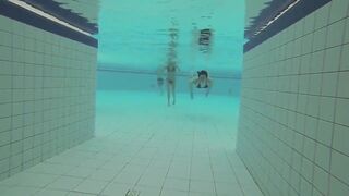 Teens have Fun under Water