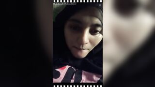 GIRL IN HIJAB PLAYING WITH HER BOOBS