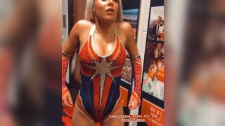 WWE - Lana AKA CJ Perry in Captain Marvel gear, 2020 Royal R