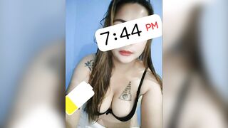 Big tits Filipina misses group sex and makes her pussy cream