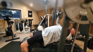 Mistress Amelia strap on fucks Joey during while he's in the gym.