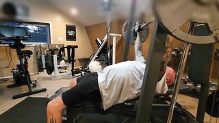 Mistress Amelia strap on fucks Joey during while he's in the gym.