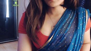 Cammodel BadGirlLHR in Saree