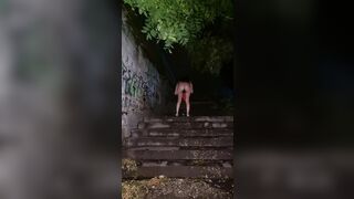 Pissing on public street