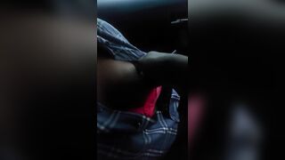 Having fun inside car at public - Part 1