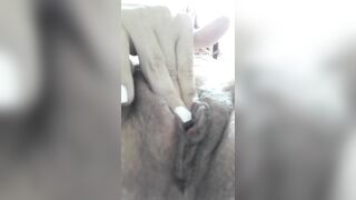 Cumming a lot, full view of my pussy and juice