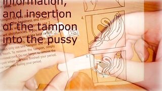 Menstrual tampon tutorial. 2021 Part 2