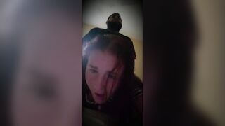 White girl cheats on boyfriend gets cream pie, she lets me cum inside her. Doggystyle