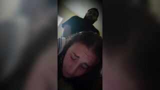 White girl cheats on boyfriend gets cream pie, she lets me cum inside her. Doggystyle