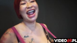 Three hot Asian whores fucked while on vacation in Thailand