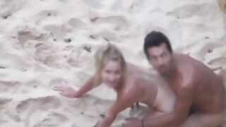 hubby caught wife on the beach with a tourist