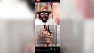 WHITE GIRL GROUPIE PUTS ON a SHOW FOR RAPPER GOLD GAD ON INSTAGRAM LIVE