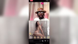 WHITE GIRL GROUPIE PUTS ON a SHOW FOR RAPPER GOLD GAD ON INSTAGRAM LIVE