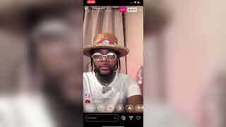 WHITE GIRL GROUPIE PUTS ON a SHOW FOR RAPPER GOLD GAD ON INSTAGRAM LIVE