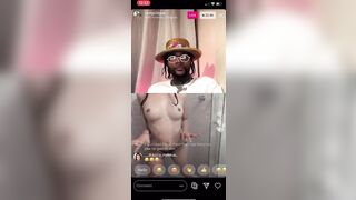 WHITE GIRL GROUPIE PUTS ON a SHOW FOR RAPPER GOLD GAD ON INSTAGRAM LIVE