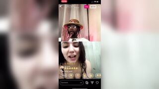 WHITE GIRL GROUPIE PUTS ON a SHOW FOR RAPPER GOLD GAD ON INSTAGRAM LIVE