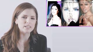 Anna Kendrick reacting to cum tribute videos