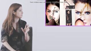 Anna Kendrick reacting to cum tribute videos