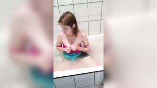 playing with water and nipples