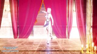 MMD Loona - PTT (Paint The Town) Sexy Kpop Dance Ahri Akali Seraphine League of Legends KDA