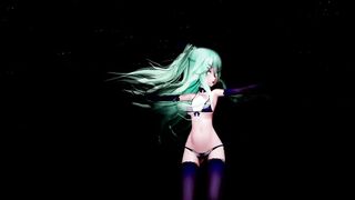 MMD 4k YamaKaze bikini Follow the Leader