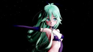 MMD 4k YamaKaze bikini Follow the Leader