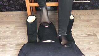 kelly_feet mistress lick shoes school girl kiss and sniff nylon socks