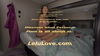 Homemade couple chatting openly with YOU behind the scenes before suck & fuck to cumshot then more chat after - Lelu Love