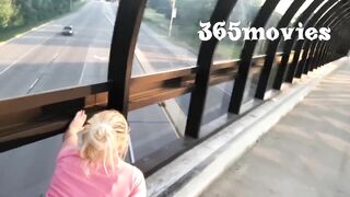 Risky Sneaky NO CONDOM Cheating Public Sex On Bridge